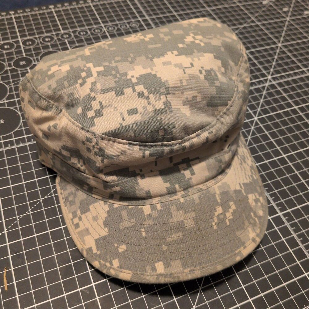 Military Digital Camo Patrol Cap Sz 7 1/4